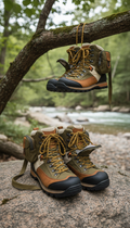 Multi-Compartment Trail Boots with Ankle Support