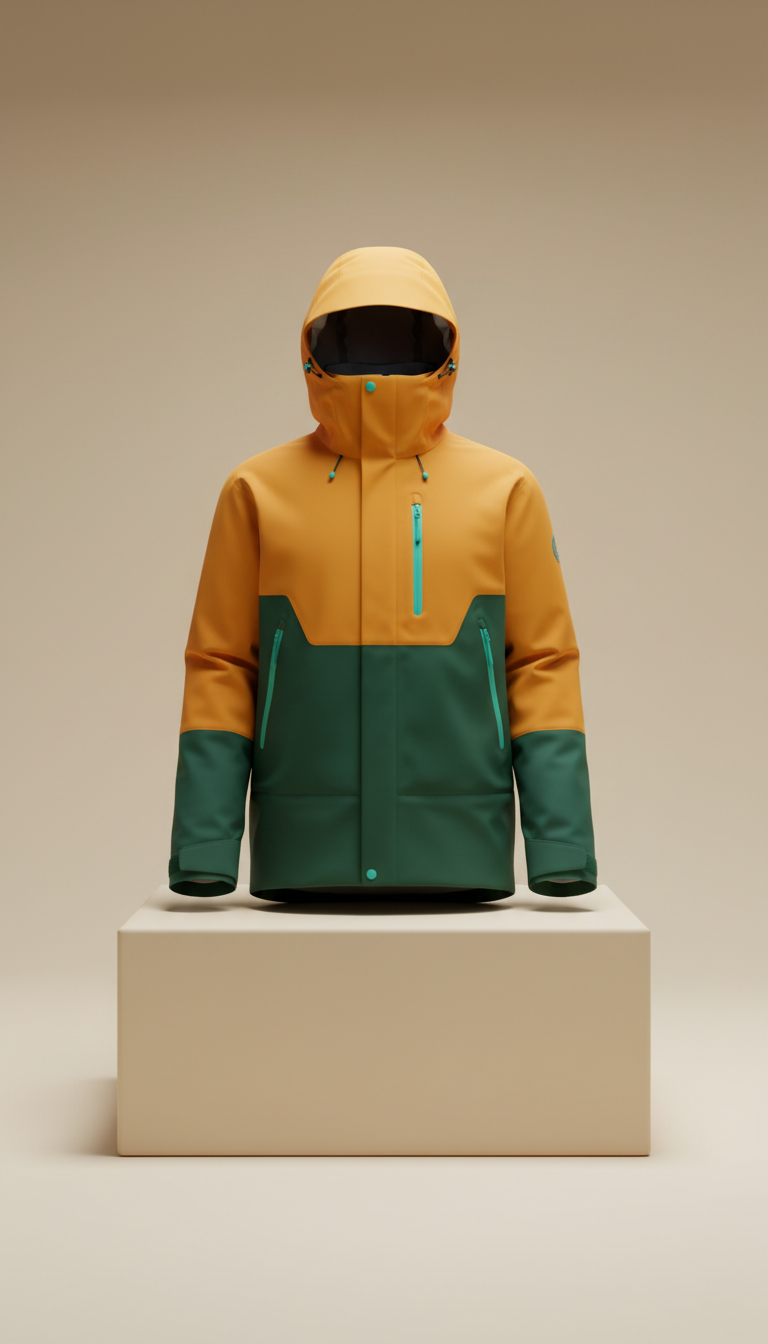 Weatherproof Modular Shell Jacket With Detachable Layers