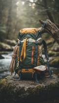 Technical Alpine Backpack with Reinforced Frame
