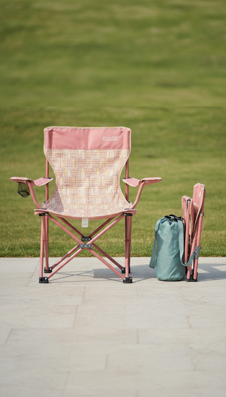 Wildflower Pink Compact Outdoor Chair